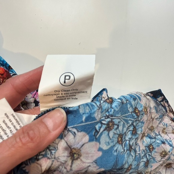 Anthropologie Bhanuni by Jyoti Colorful Tiered Floral Maxi Skirt SZ 2 Boho Silky - Picture 12 of 12